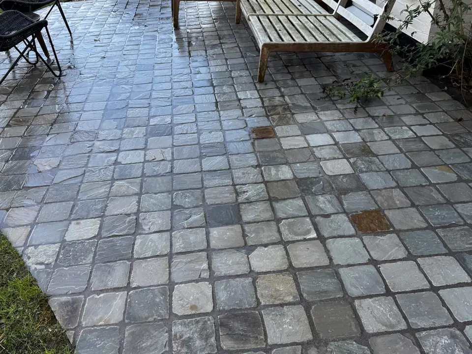 Hetzelfde terras schoon
